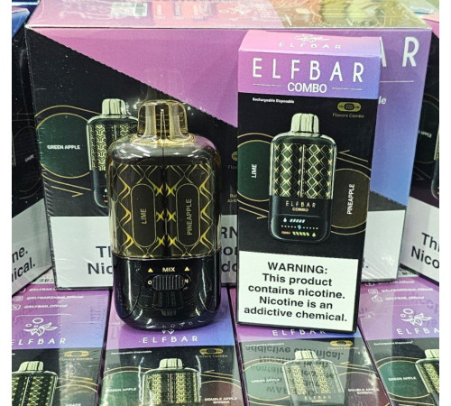ELFBAR COMBO 25000 ORIGINAL (Green grape  - Grape)