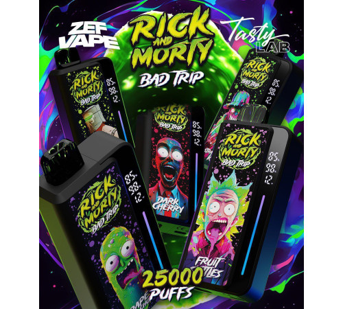 RICK AND MORTY BAD TRIP 25000 ORIGINAL (Черника мята)