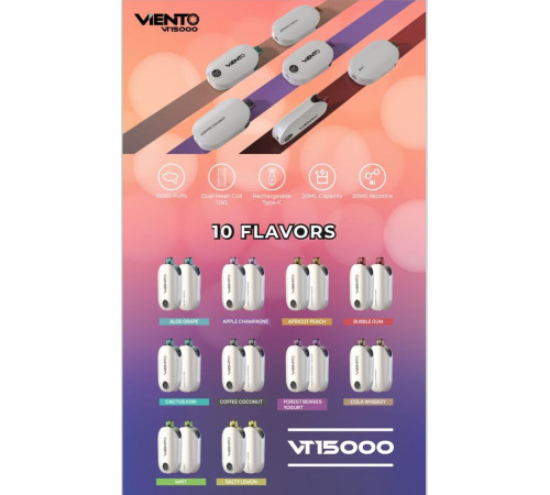 VIENTO VT 15000 ORIGINAL (Bubblegum)