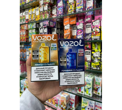VOZOL Rave 46000 русс. ORIGINAL (Голубика со льдом)