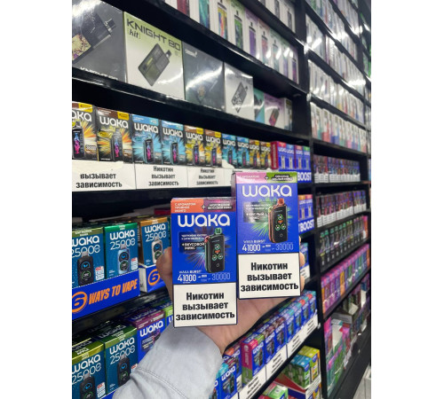 Waka Burst 41000 original (Черника малина + ментол вкусовой микс)